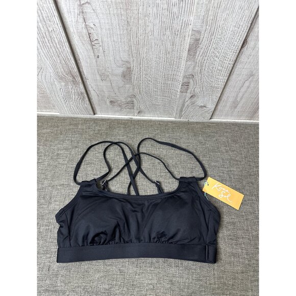 Kona Sol Other - Kona Sol Womens Strappy Black Bikini Top Swimwear Size S